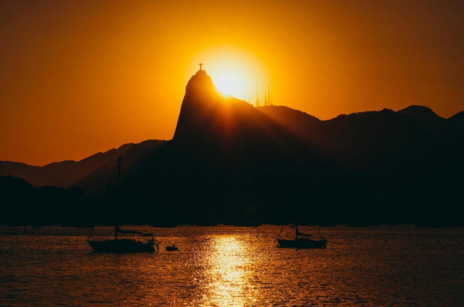 Sugarloaf at sunset, Brazil