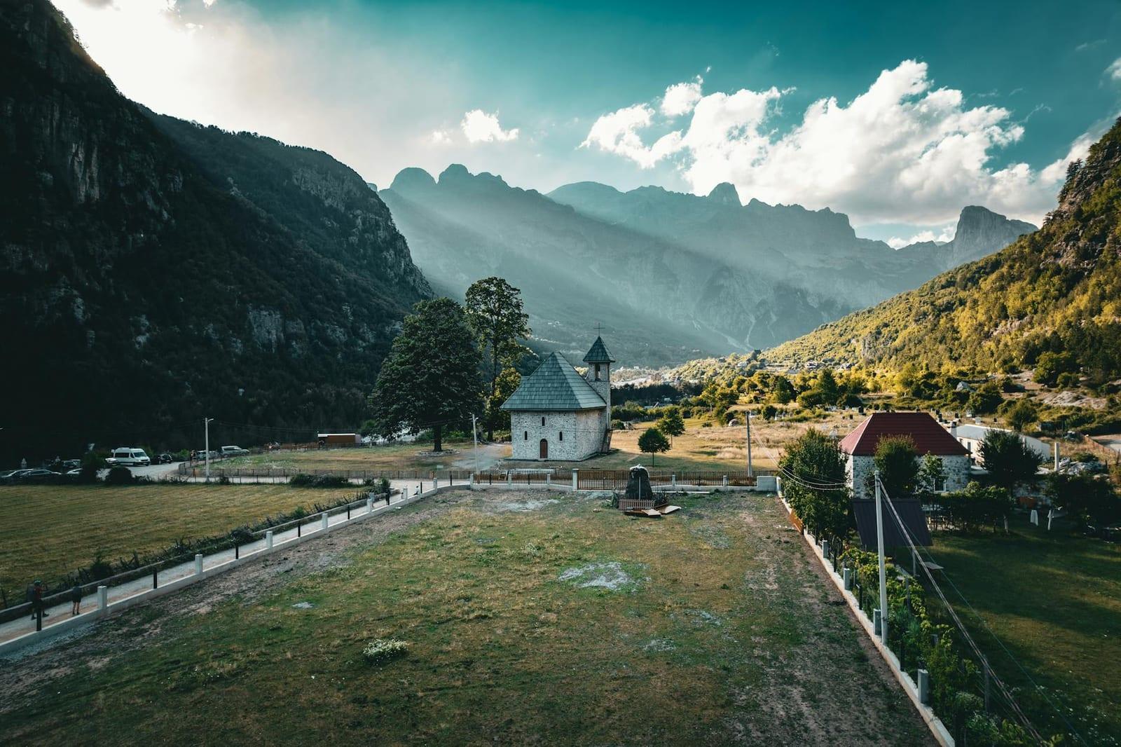 Theth in the Albanian Alps, Albania