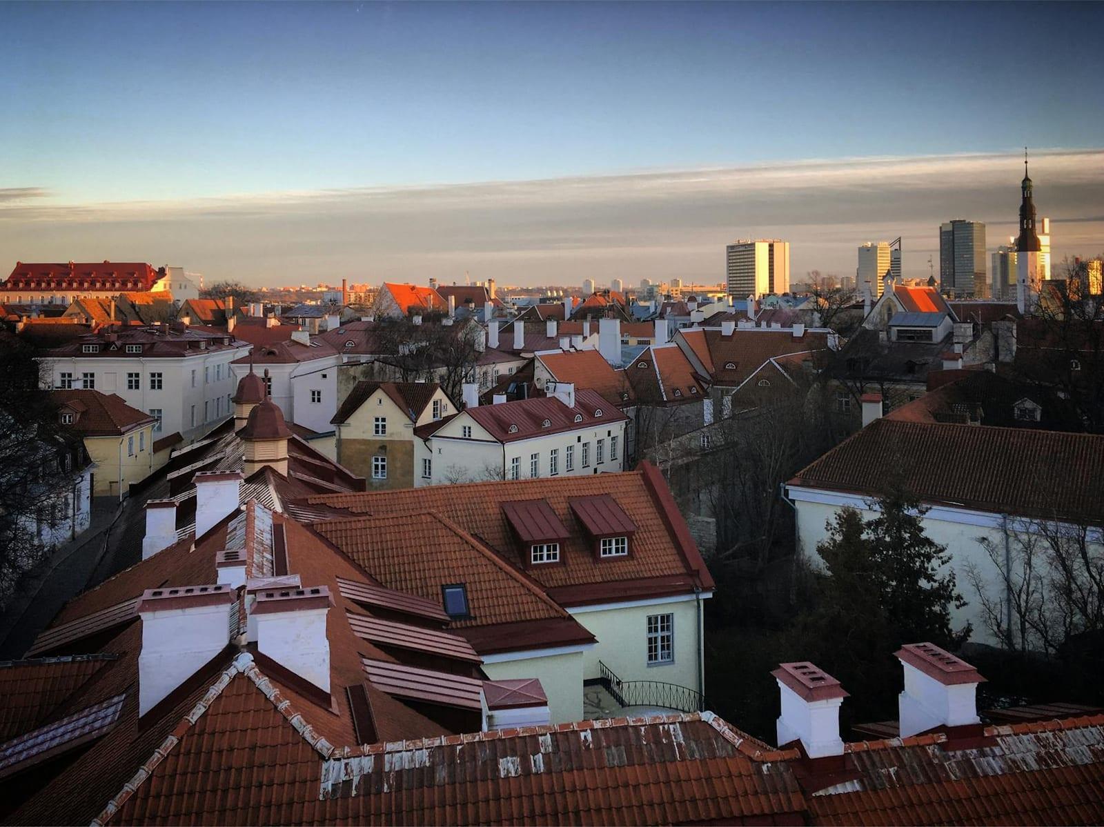 Tallinn's medieval old town, Estonia