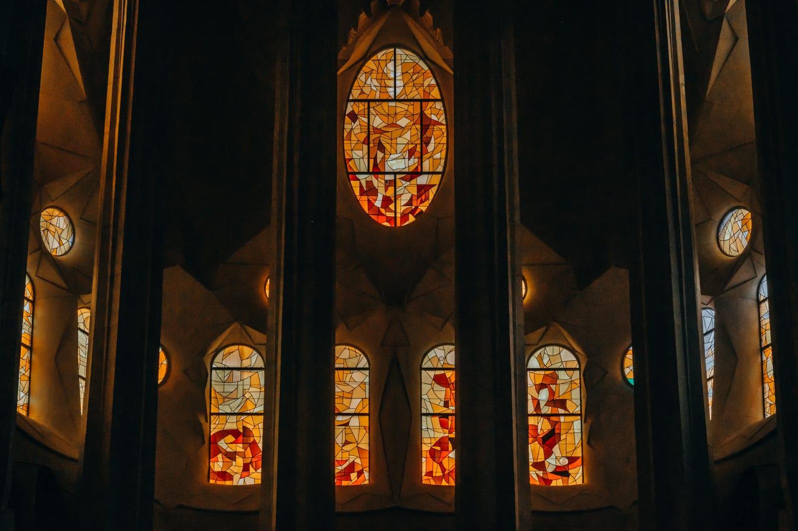 into the Sagrada Família, Spain