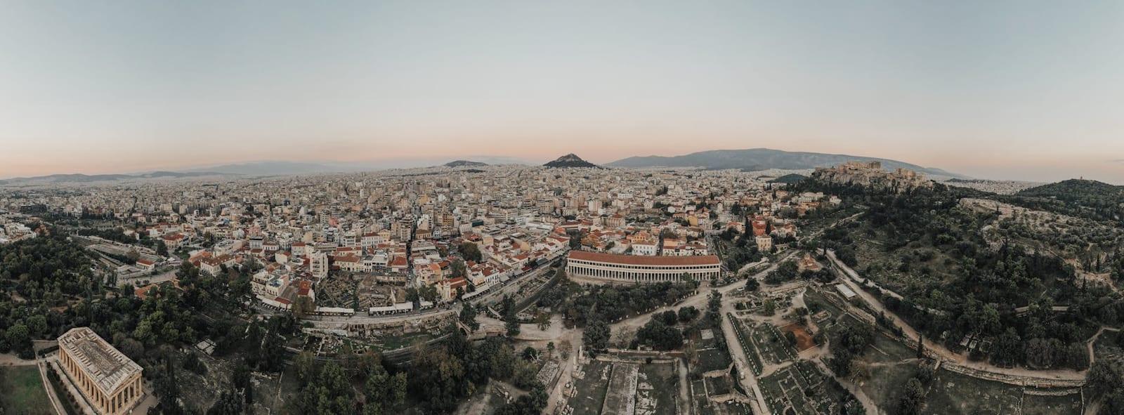the Athens Acropolis at sunrise, Greece