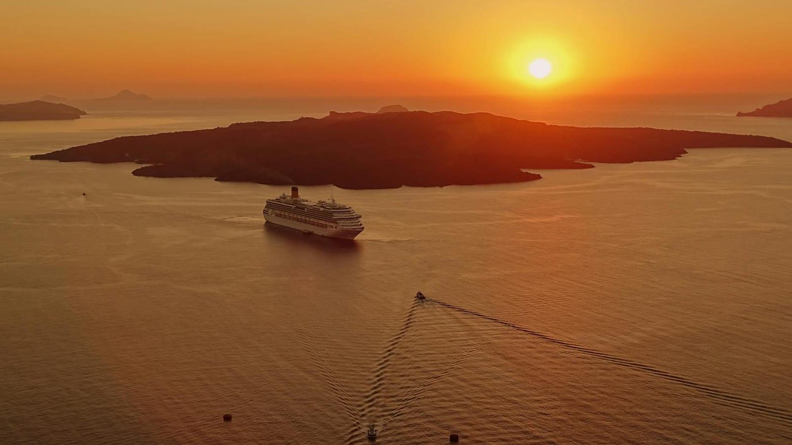 Santorini's caldera, Greece