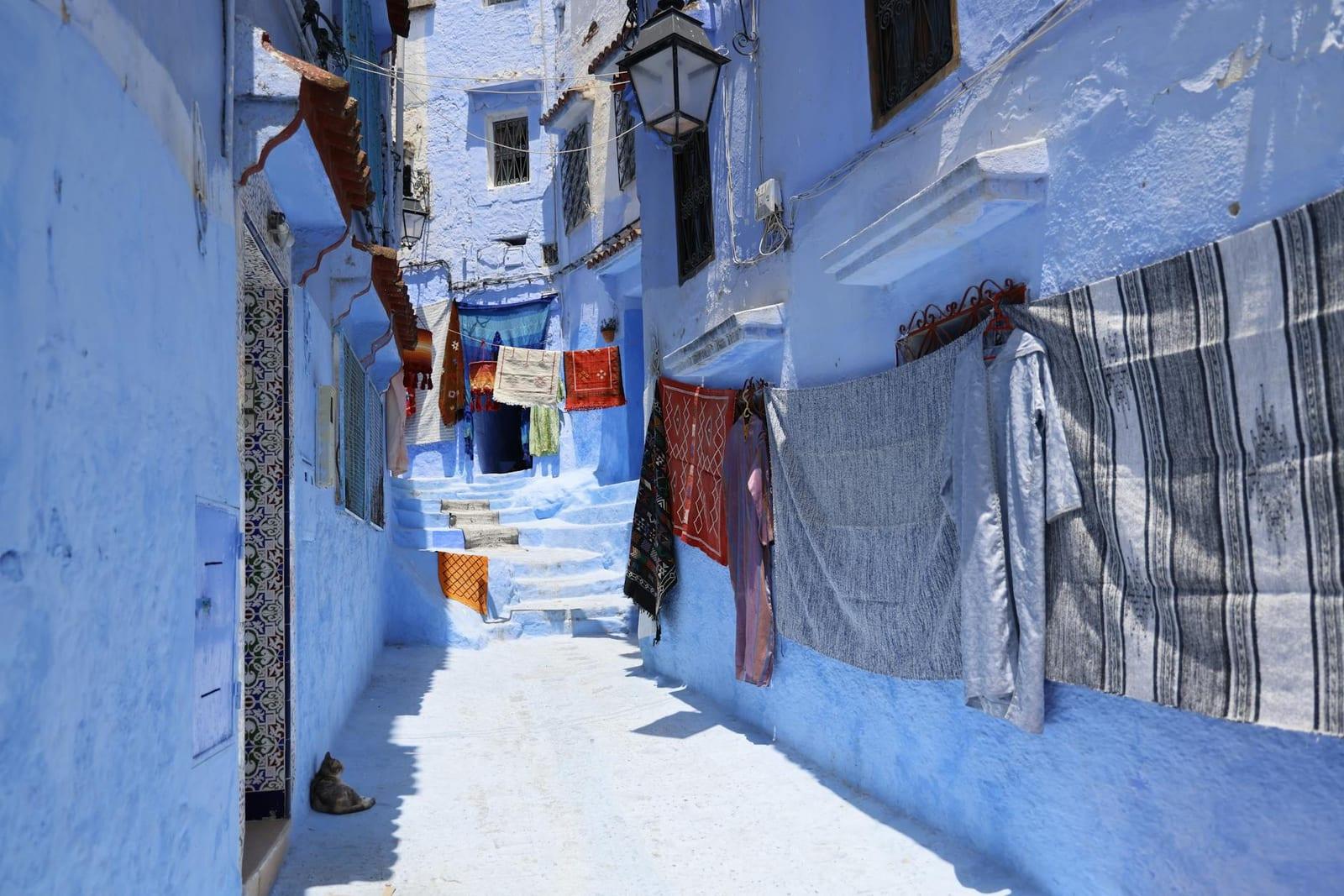 Chefchaouen's blue alleys, Morocco