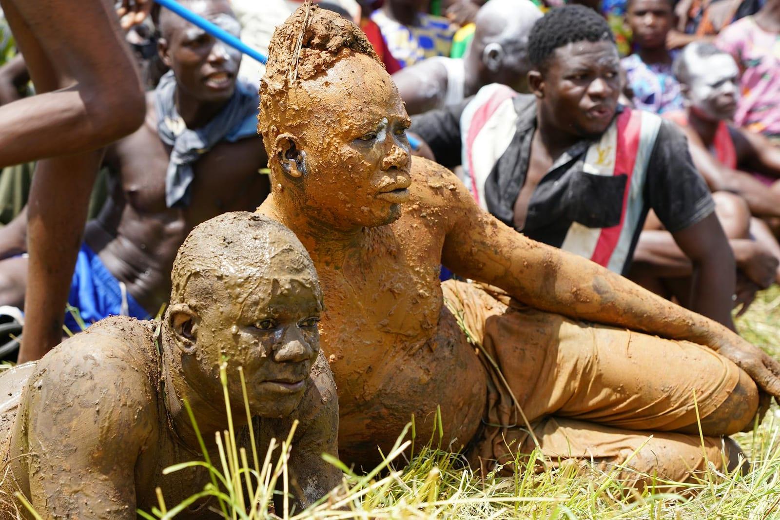 a voodoo ceremony at Lake Togo, Togo