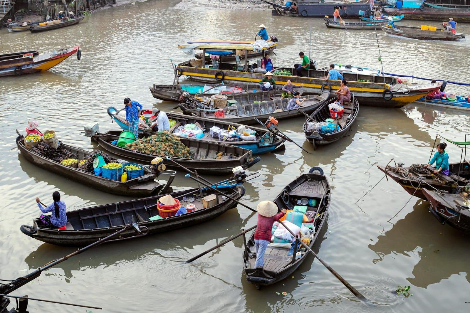 Mekong delta from Can Tho, Vietnam