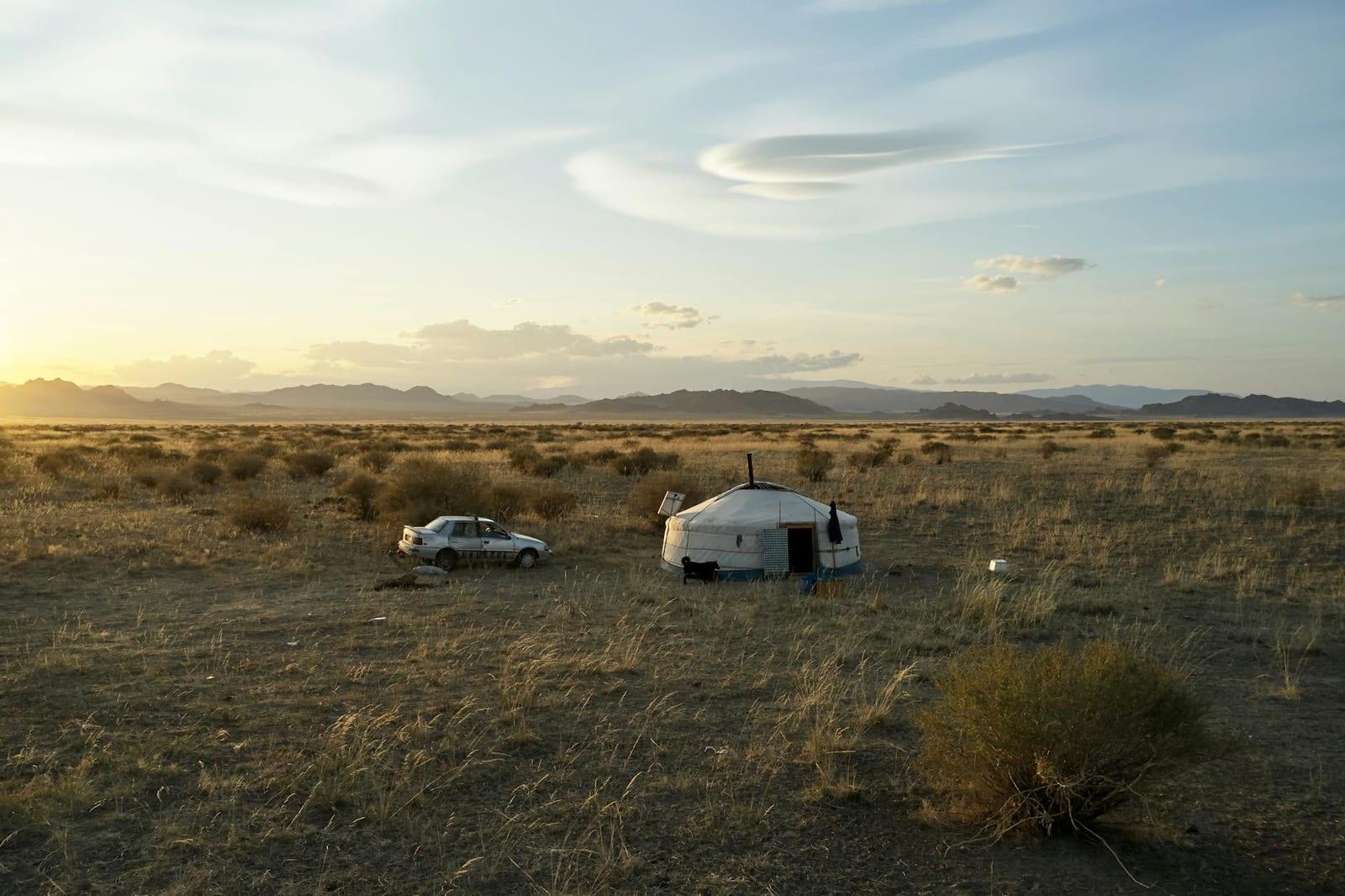 Sleep in a ger in the Gobi, Mongolia