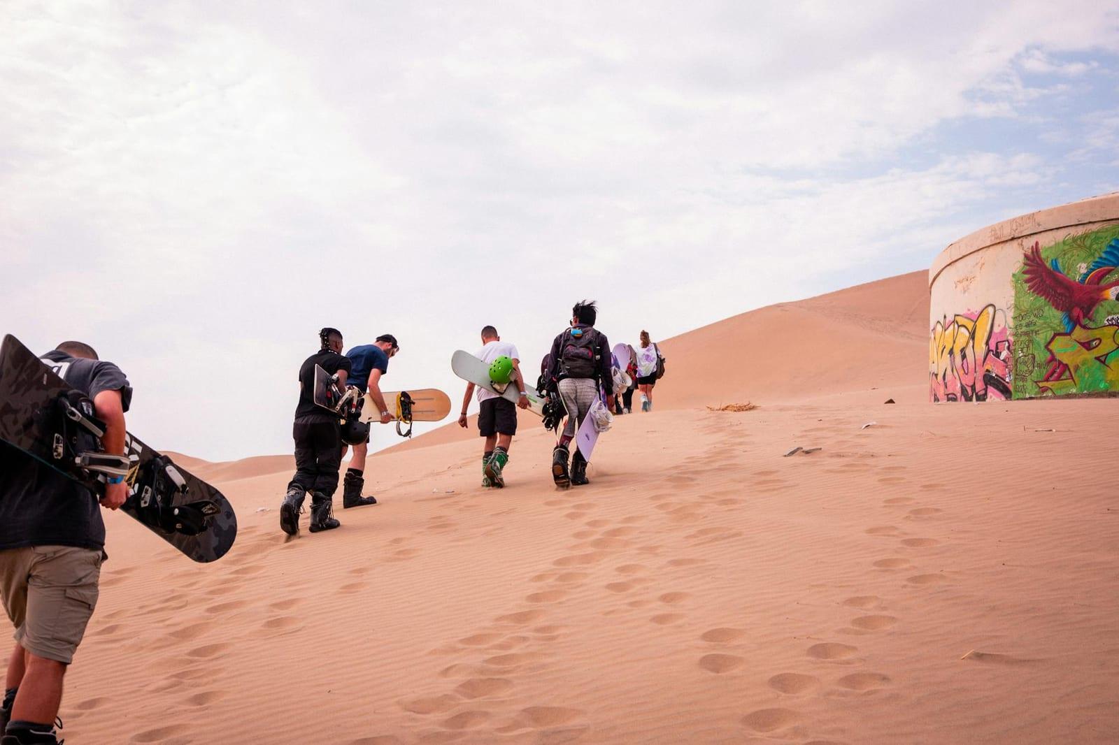 Sandboard the Liwa dunes, UAE