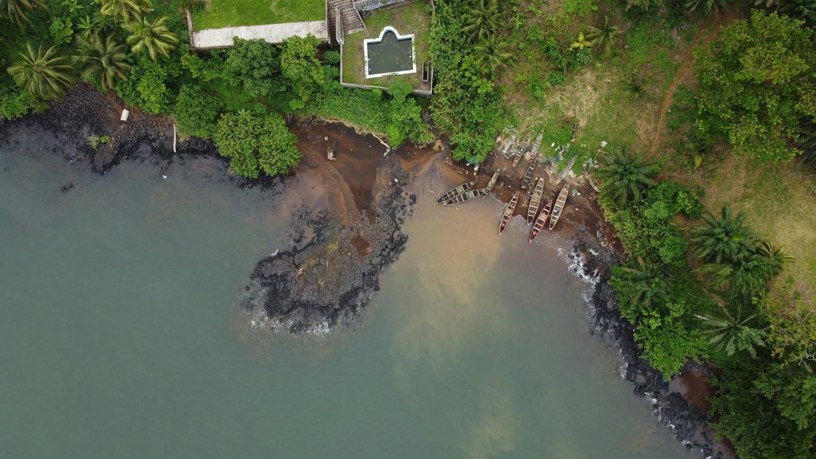 Limbe's black volcanic beaches, Cameroon