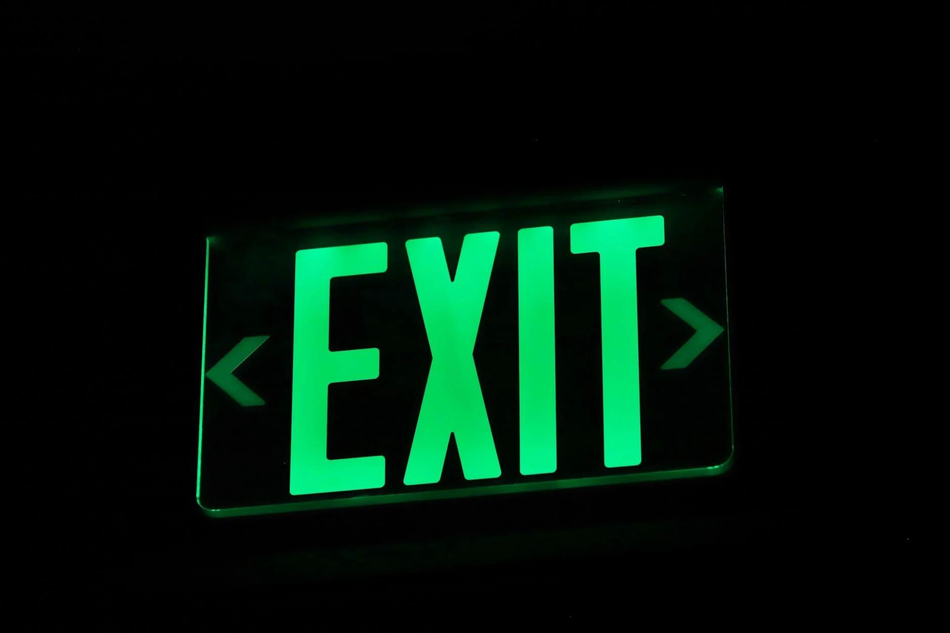 Exit hero