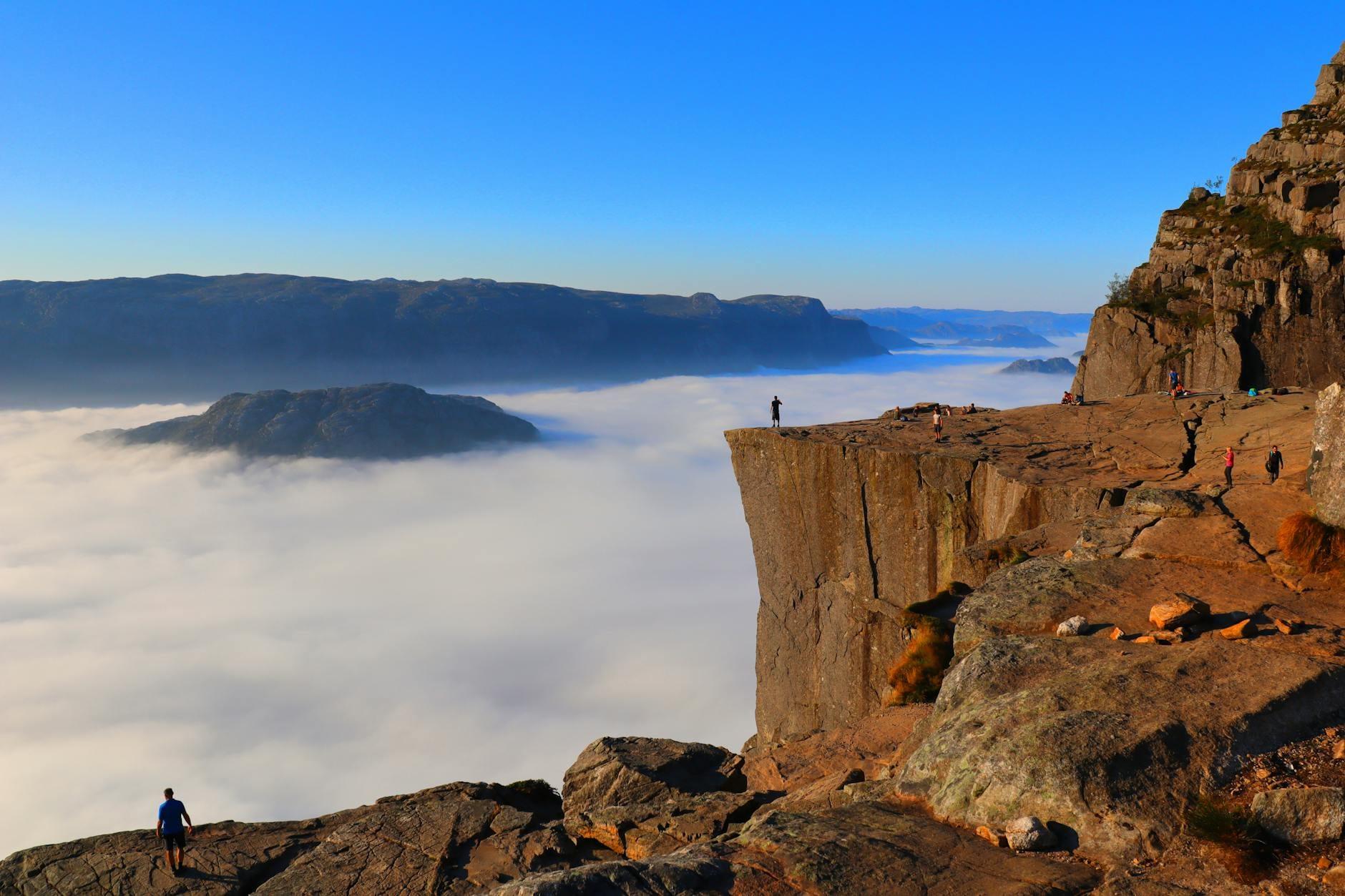Preikestolen Cliff hero