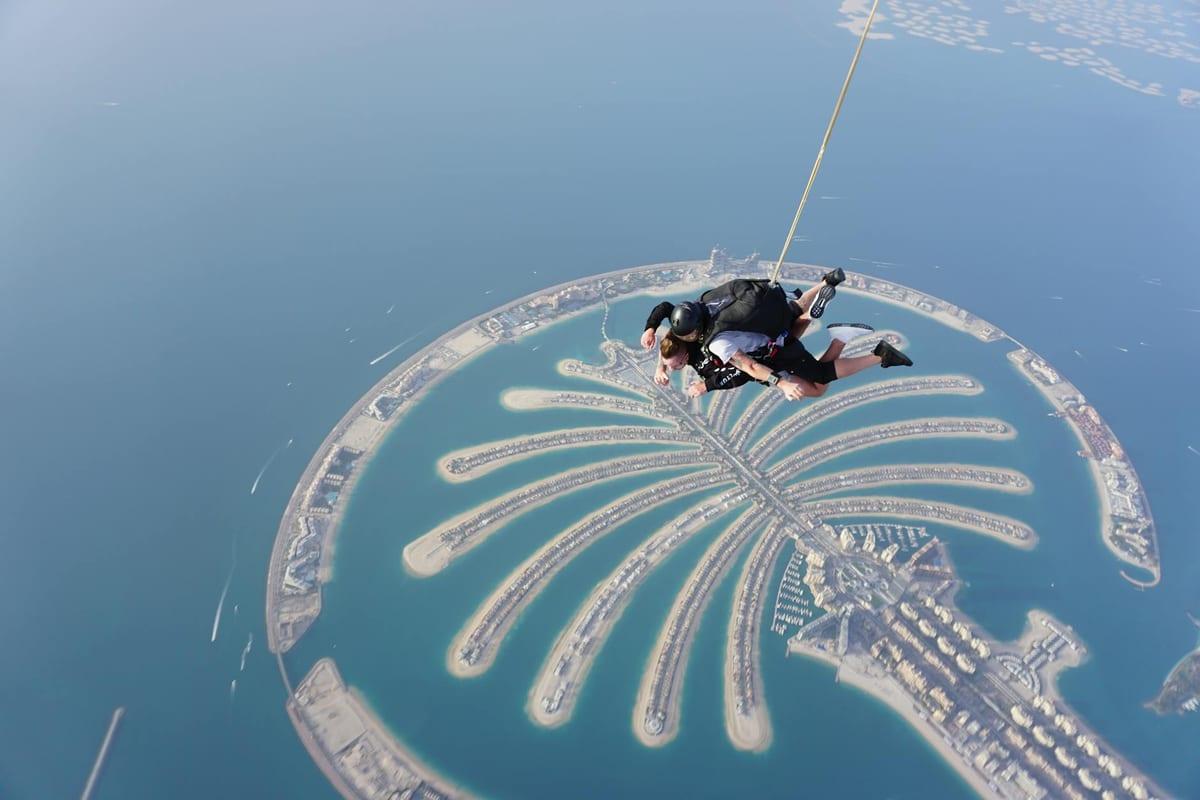 Dubai, UAE — Skydiving