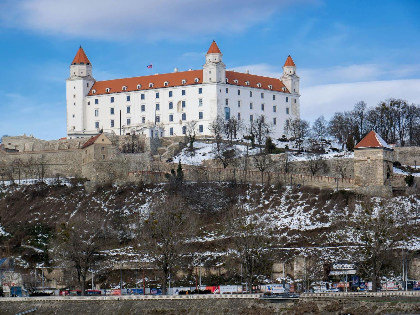 Bratislava's old town and castle, Slovakia