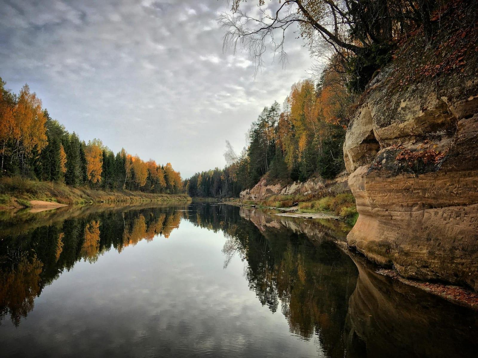 the Gauja canyon, Latvia