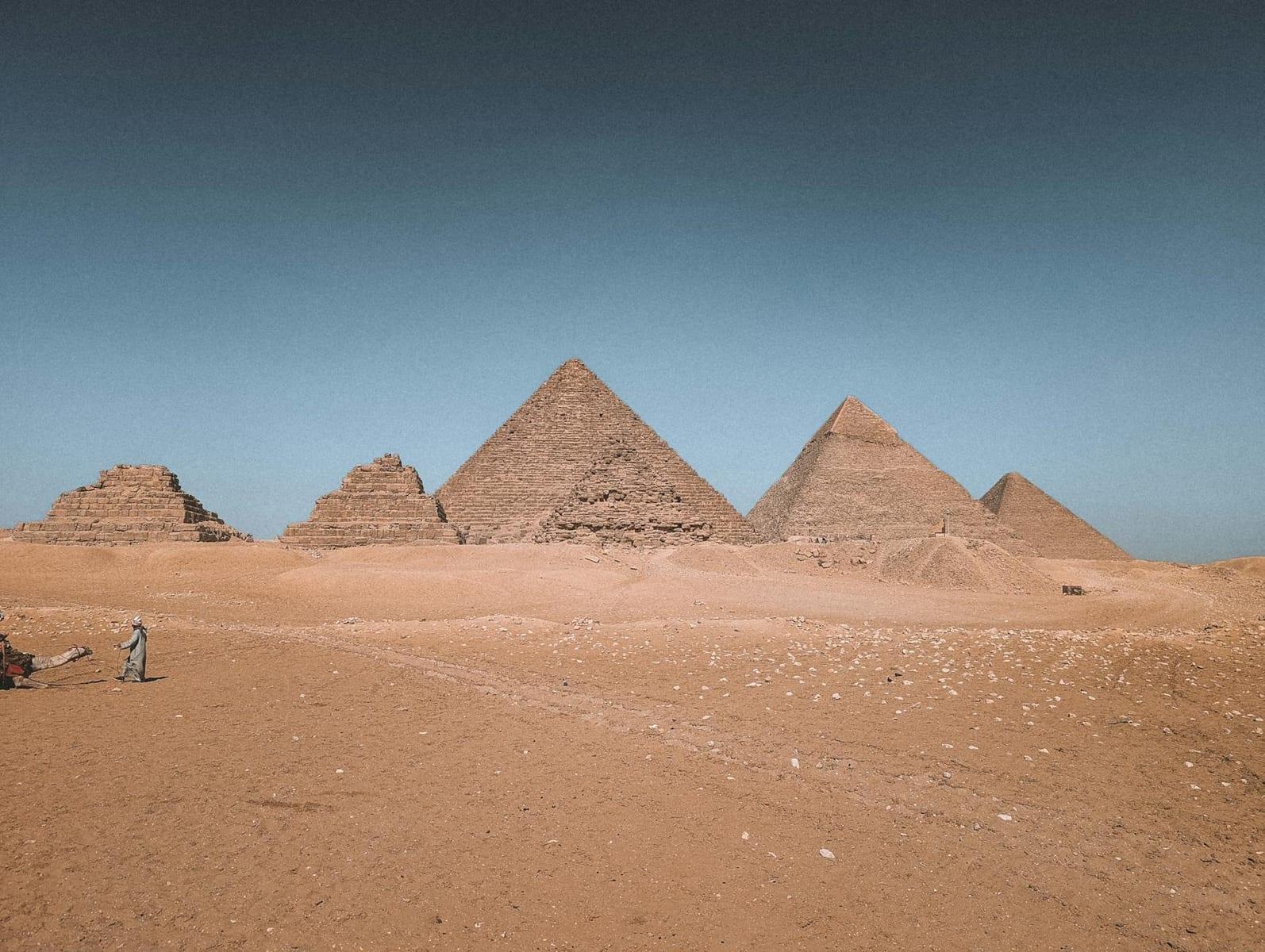 the Pyramids of Giza, Egypt