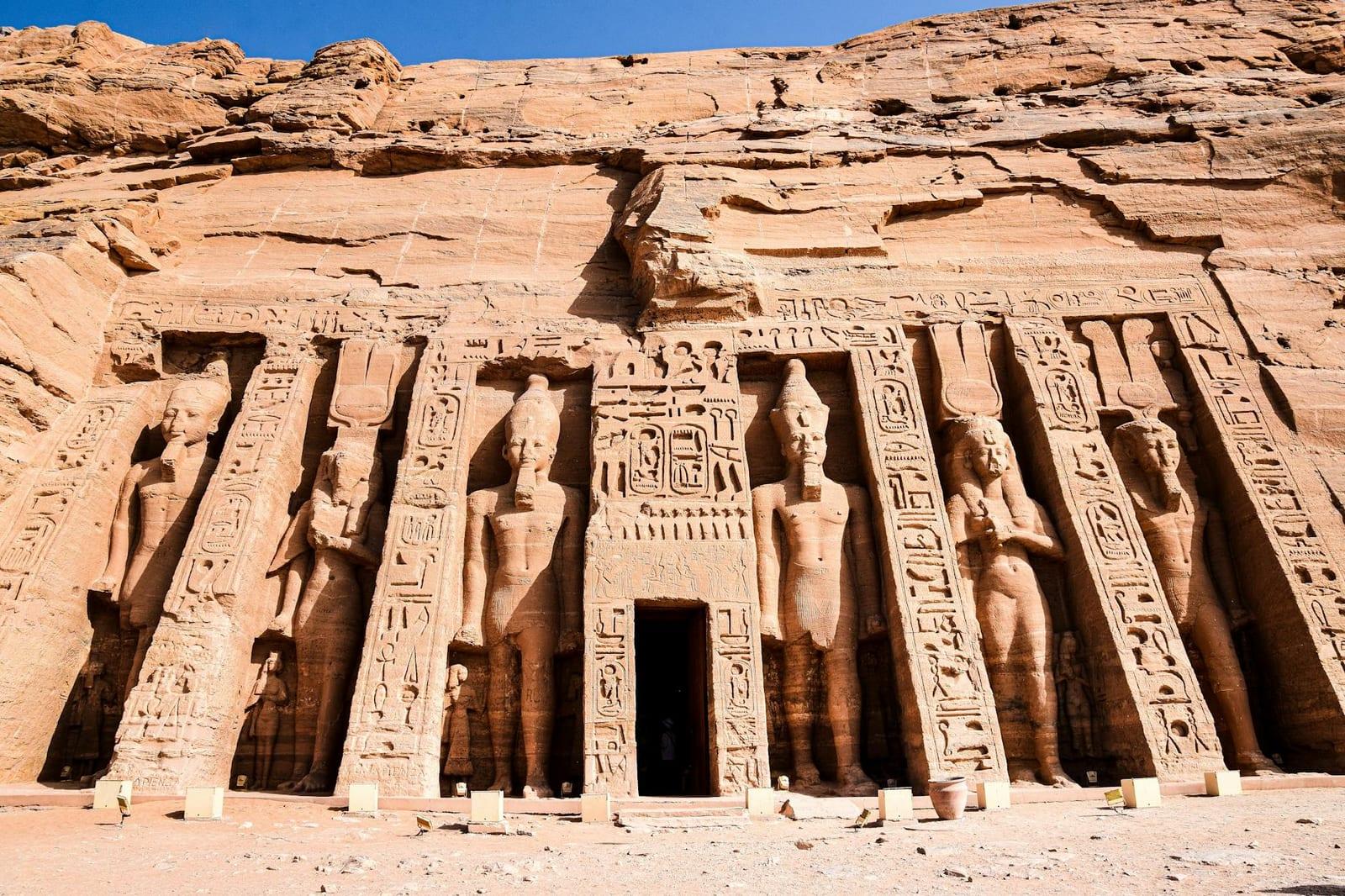 Abu Simbel at first light, Egypt