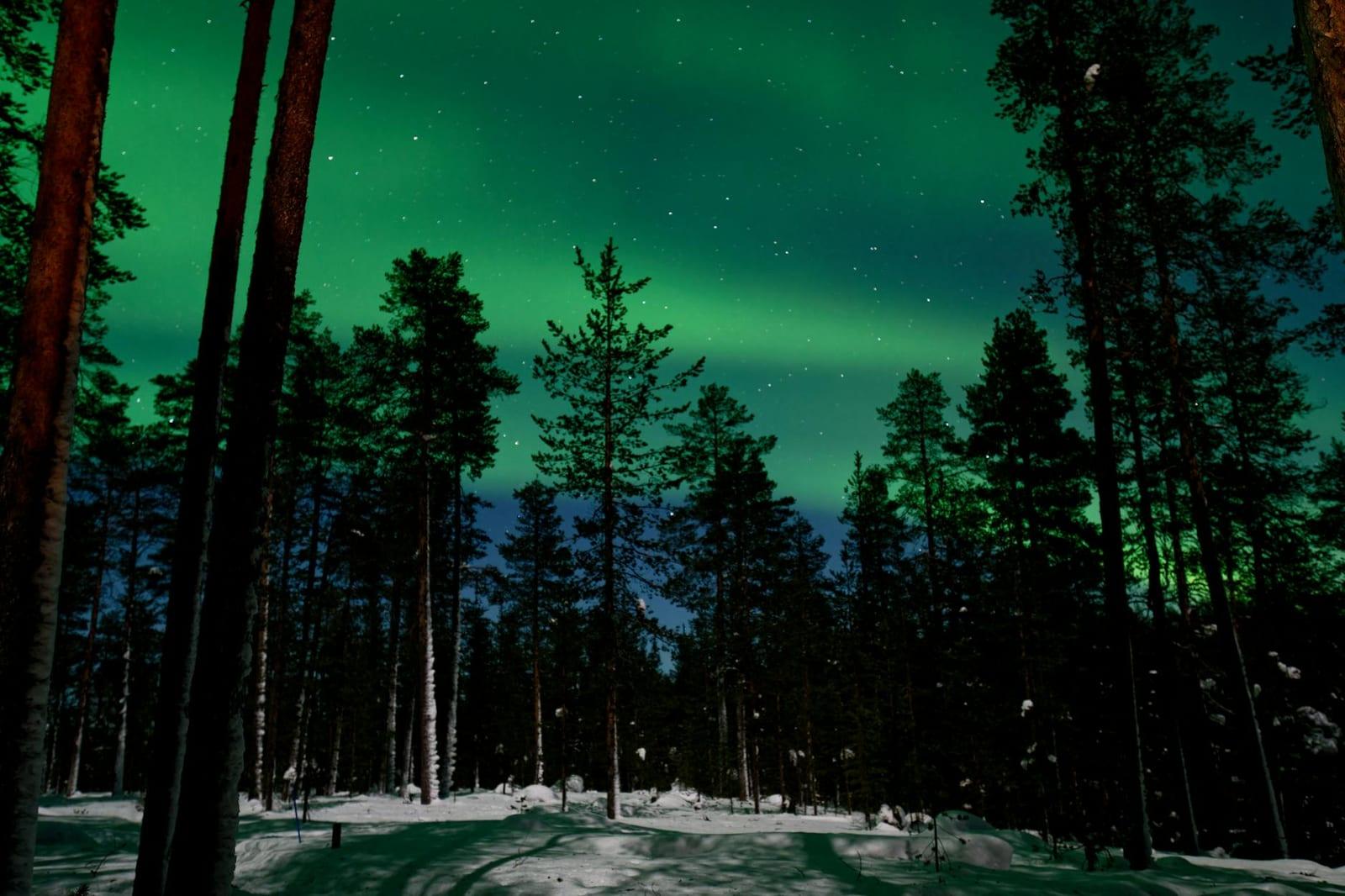 aurora in Lapland, Finland