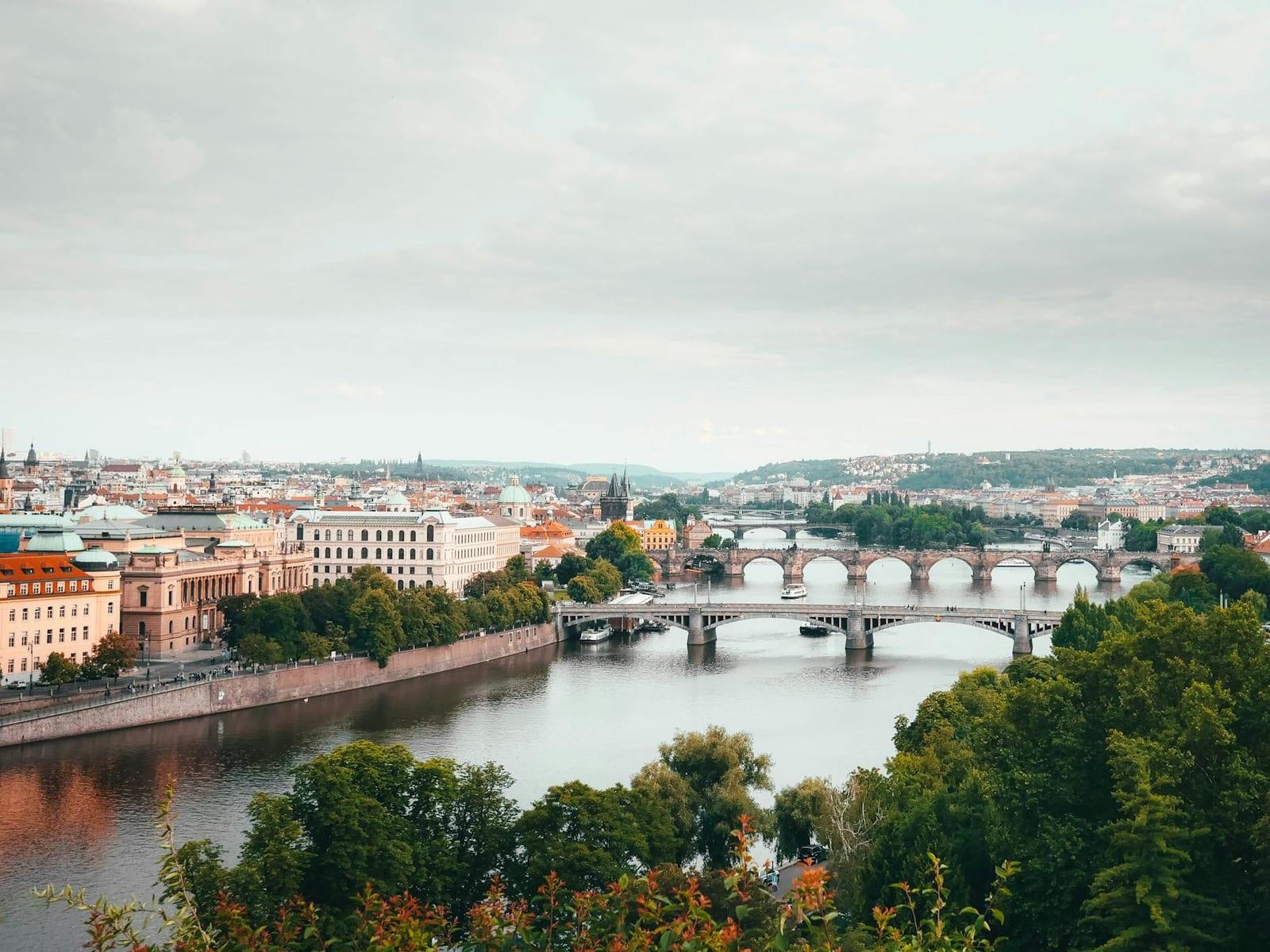 Charles Bridge at dawn, Czechia