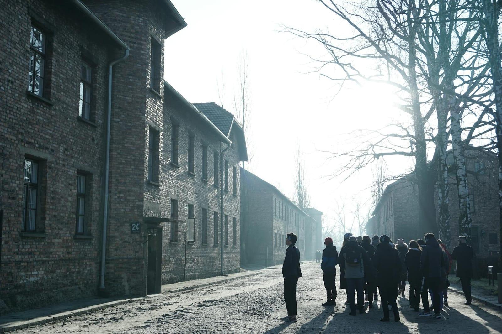 Pay respects at Auschwitz-Birkenau, Poland