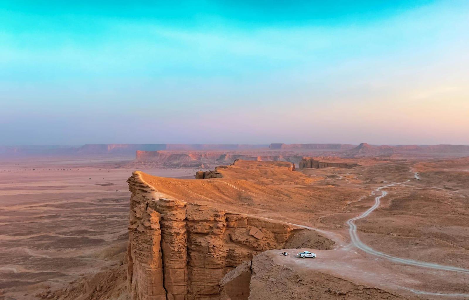 sunset at the Edge of the World, Saudi Arabia