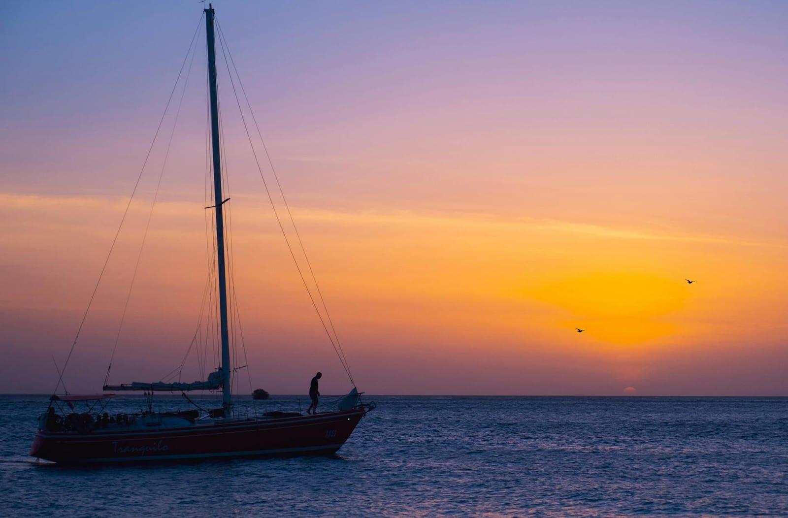 sunset at the California Lighthouse, Aruba