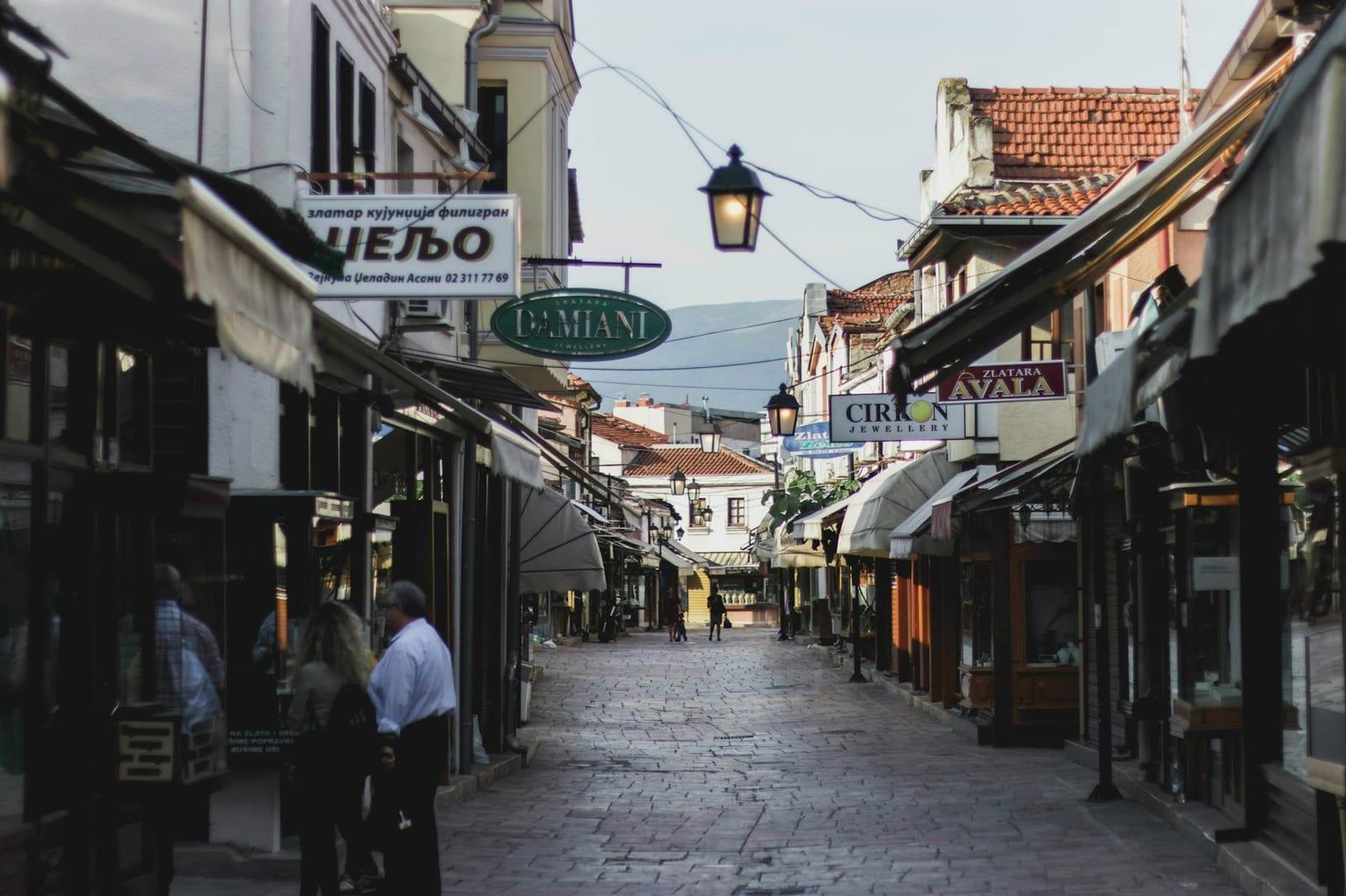 Skopje's old bazaar, North Macedonia
