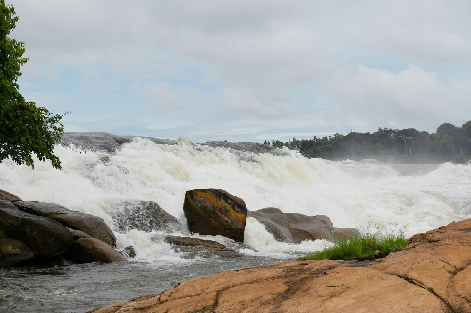 Raft Class V rapids on the White Nile, Uganda