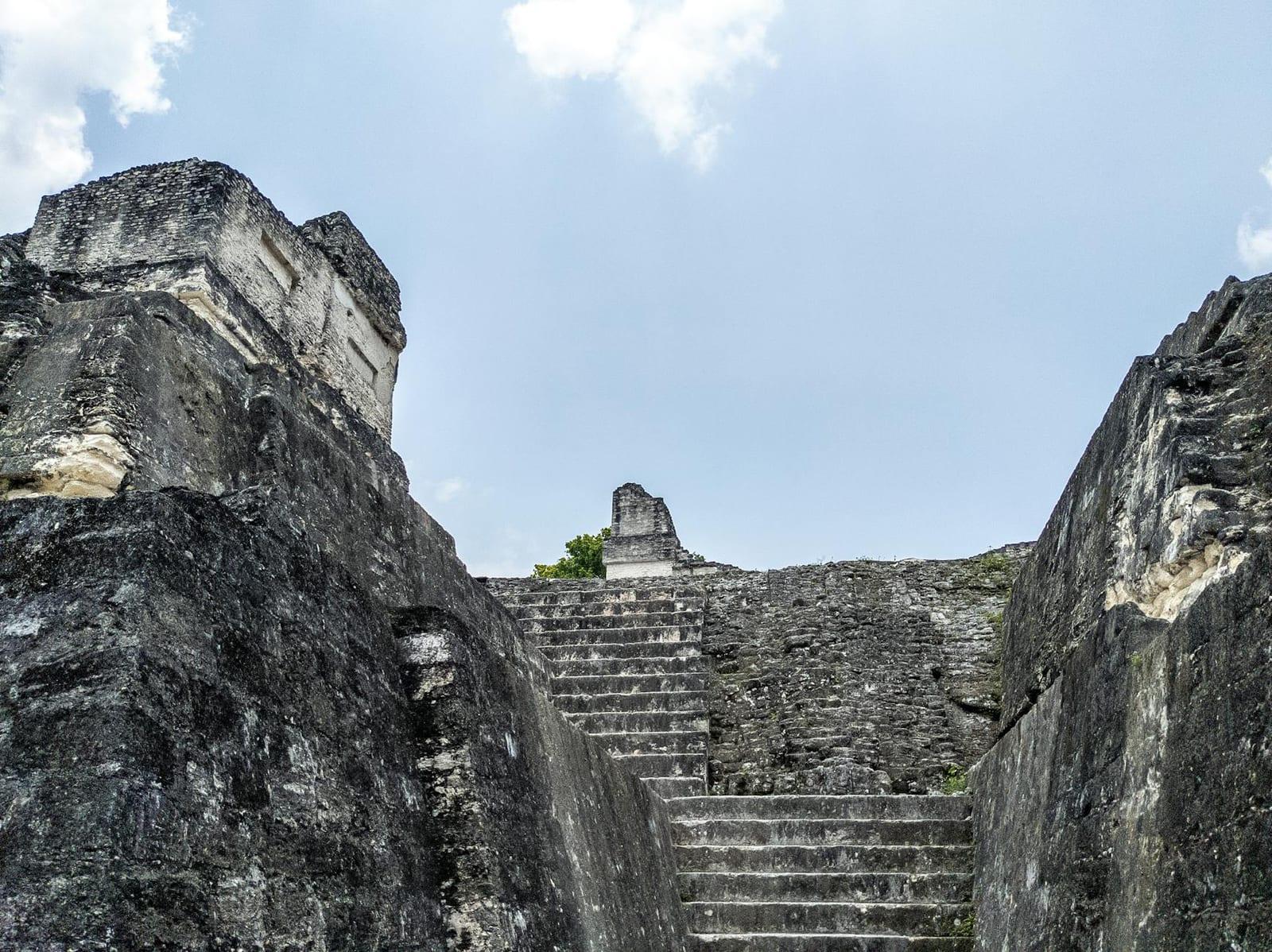 Tikal's Temple IV at sunrise, Guatemala