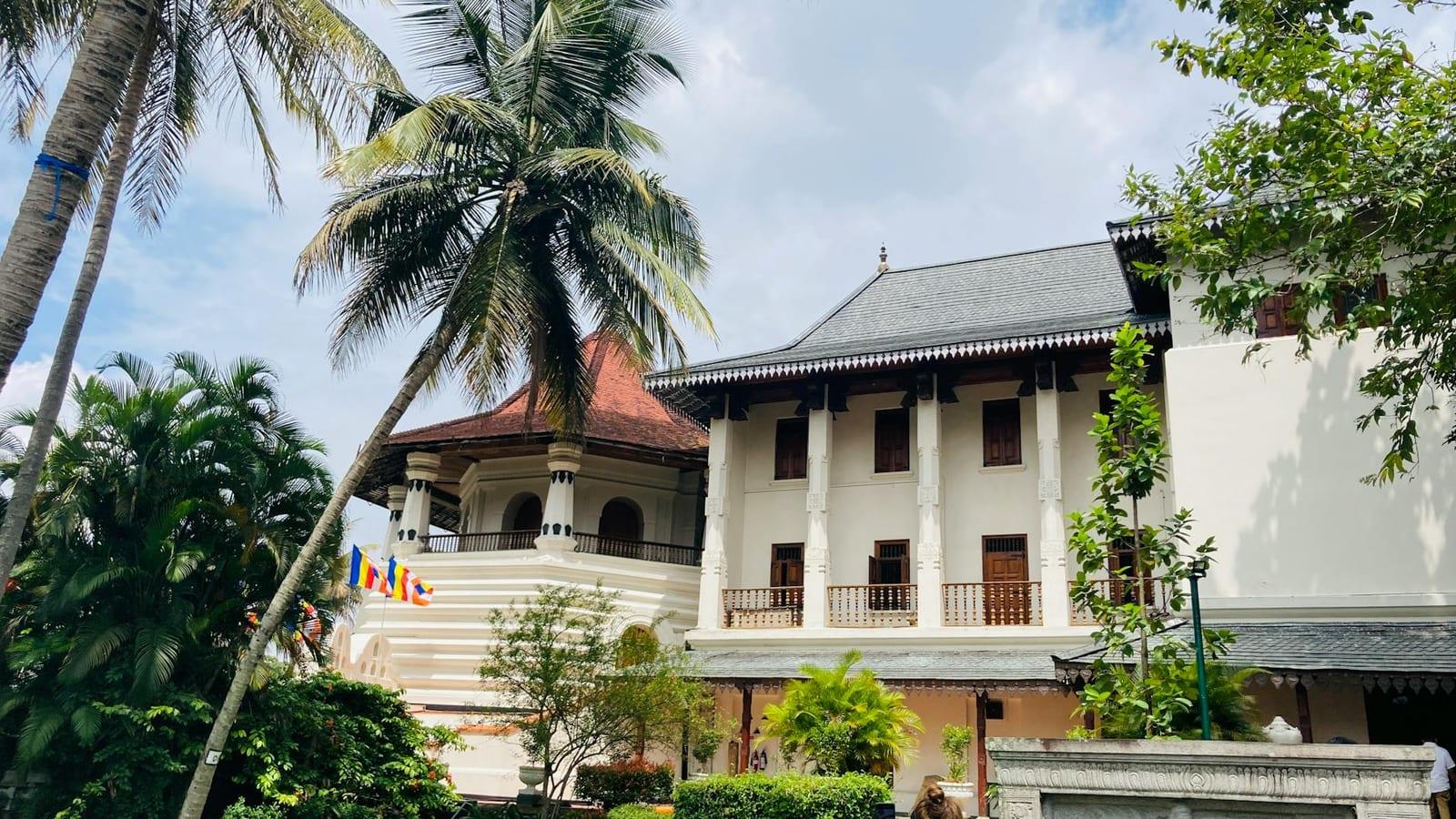 Temple of the Tooth in Kandy, Sri Lanka