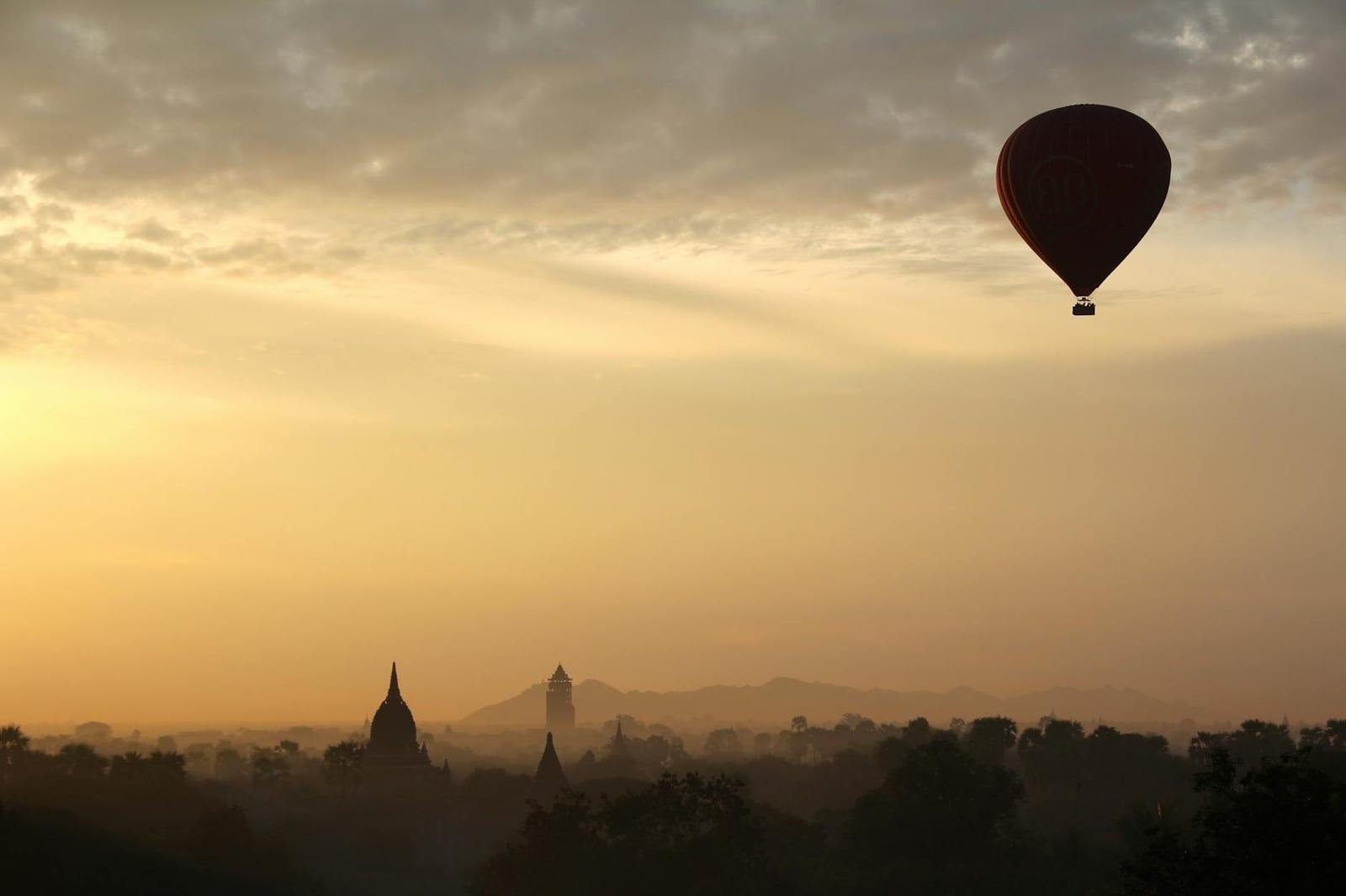 a Bagan balloon, Myanmar