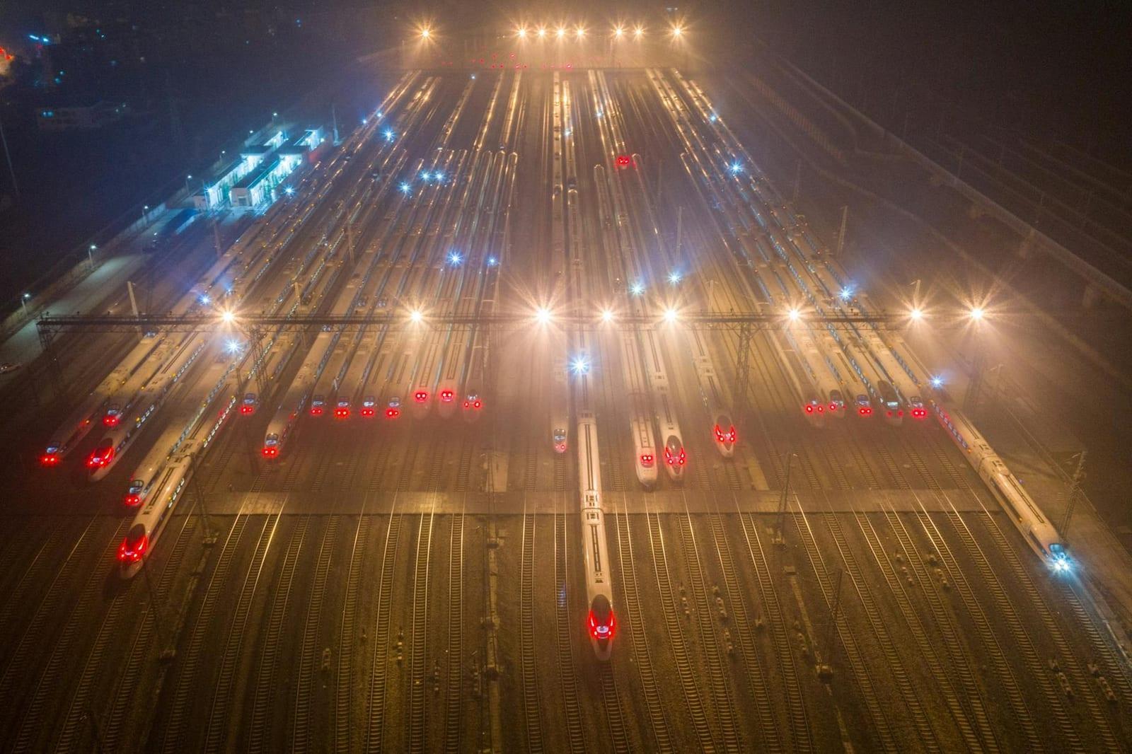high-speed train across the country, China