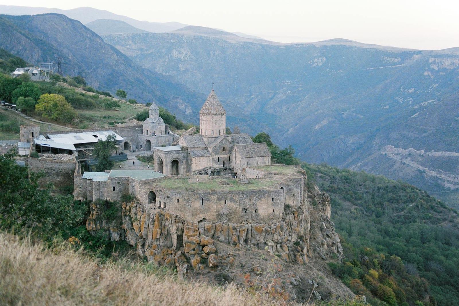Cable car up to Tatev monastery, Armenia