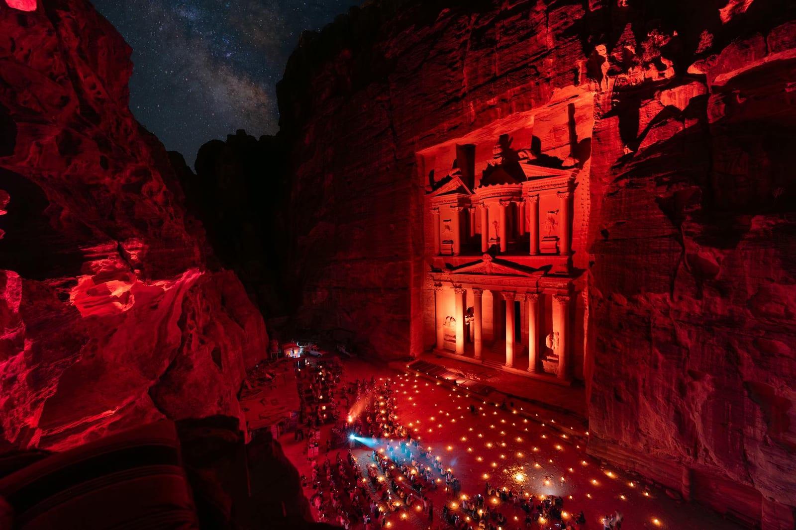 Petra by candlelight, Jordan