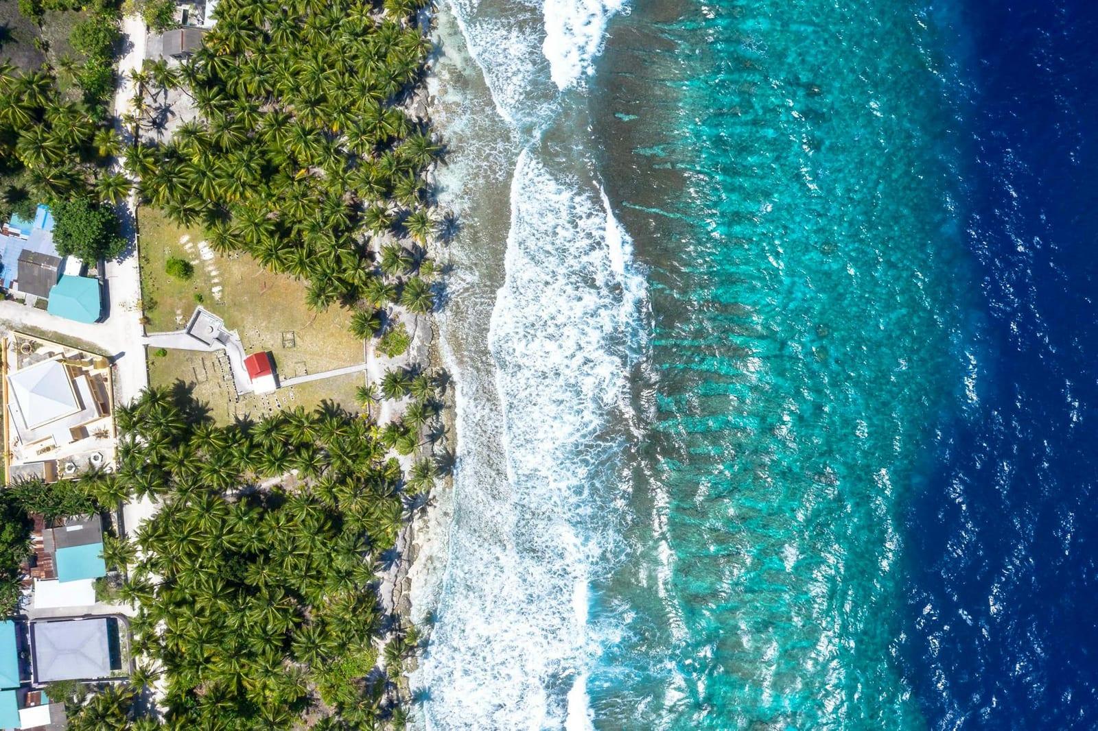 Majuro's coral atoll, Marshall Islands