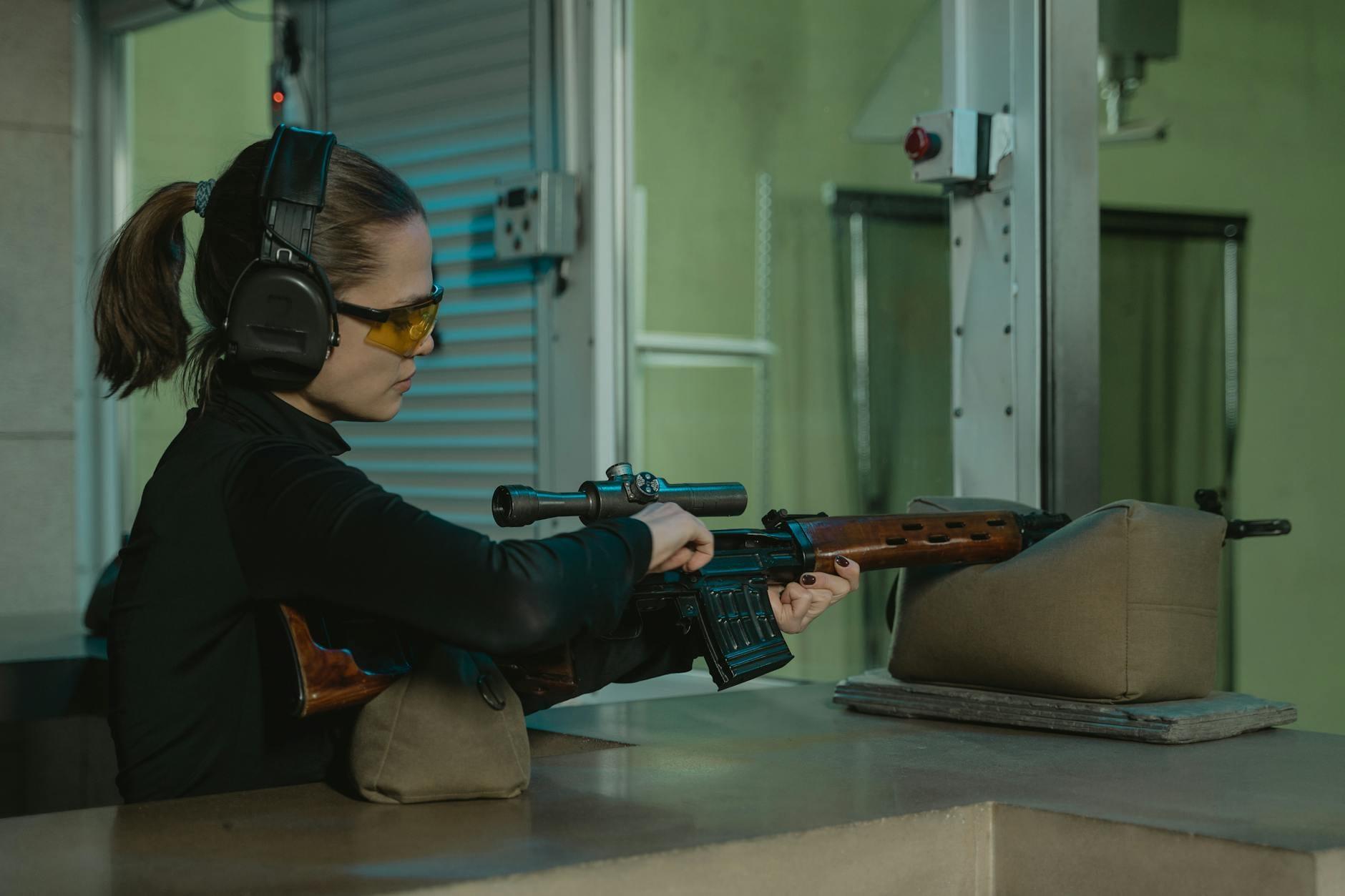Shooting a Gun hero